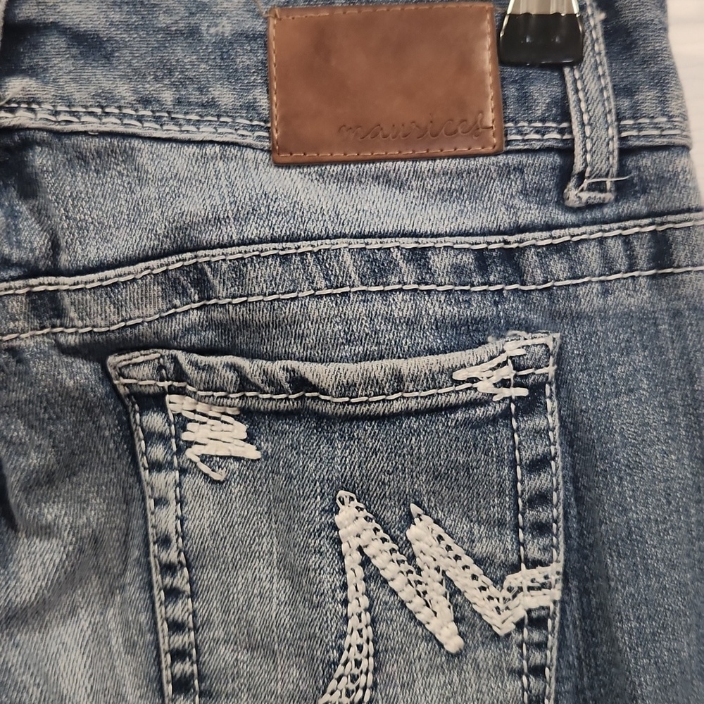 Maurices Women's Faded Blue Boot Cut Jeans - Picture 5 of 10